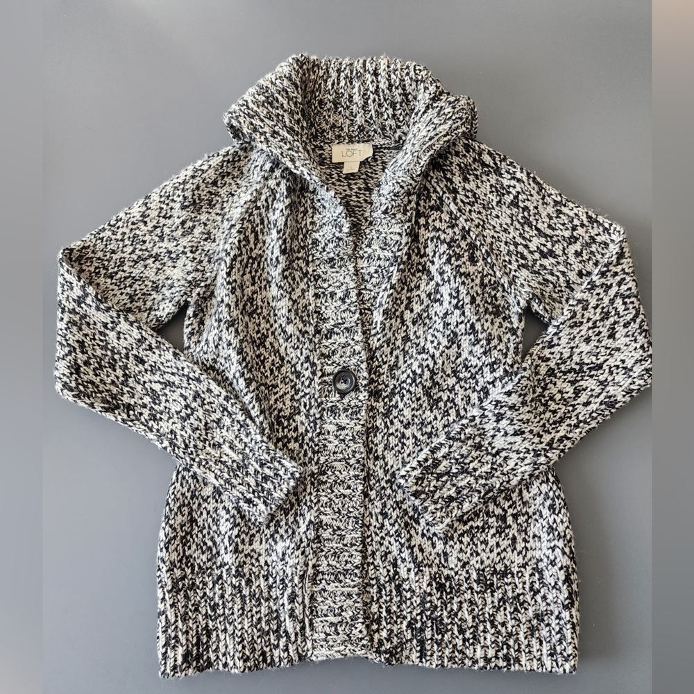 ANN TAYLOR LOFT l Chunky Knit Cardigan Sweater